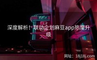 深度解析！联动企划麻豆app热度升级