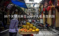 86个关键点麻豆app十大看点告别踩坑